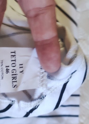 Diğer Kız çocuk Kapüşonlu Çizgili crop tsirt takım