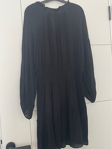 Random Siyah beli lastikli elbise