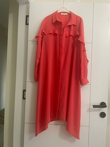 Armine tunik mercan rengi