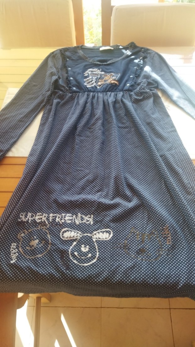 L beden pamuklu lohusa ve hamile elbisesi - Görsel 2