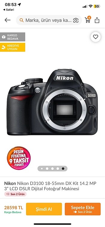 Nikon profesyonel kamera