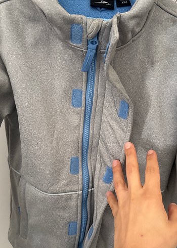 Gri Fermuarlı Erkek Çocuk Mont - Görsel 3