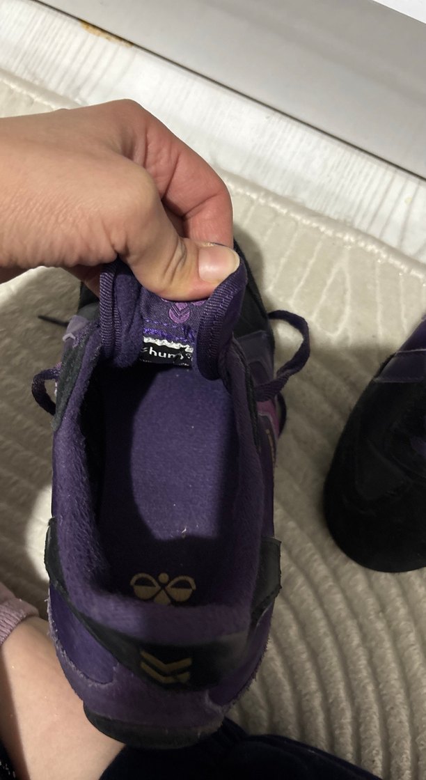 Kadın Mor Spor Ayakkabı Velcro Detaylı - Görsel 3