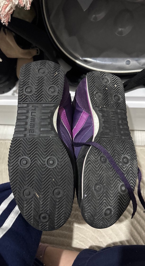 Kadın Mor Spor Ayakkabı Velcro Detaylı - Görsel 4