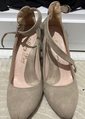 Topuklu ayakkabı süet - Görsel 3