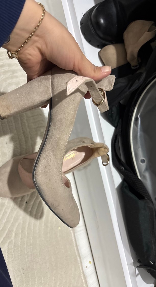 Topuklu ayakkabı süet - Görsel 2