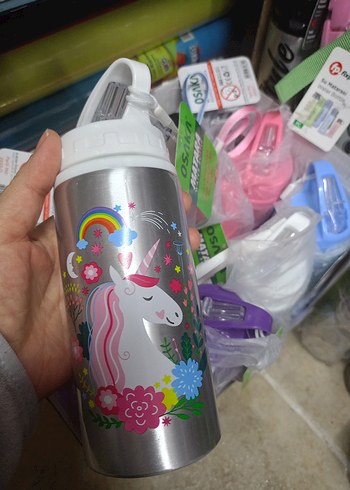 Çocuklar için Renkli Termos Şişeler - Görsel 3