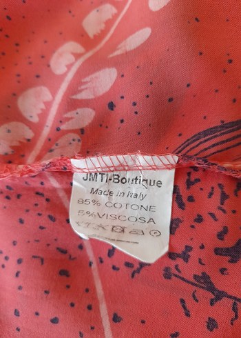 Pembe Desenli  bol kesim kadın  elbise - Görsel 5