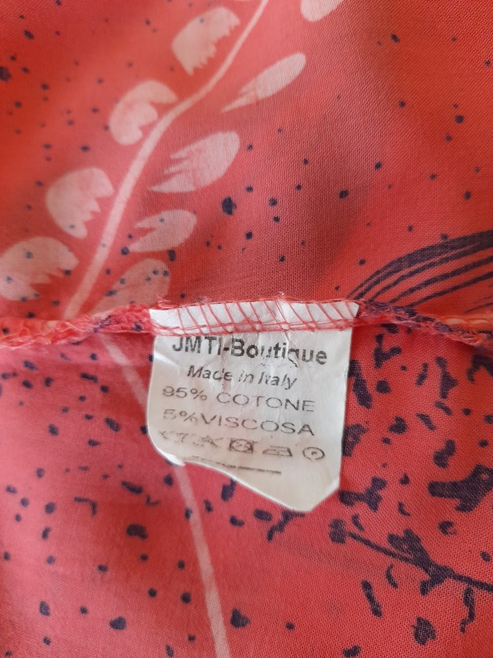 Pembe Desenli  bol kesim kadın  elbise - Görsel 5