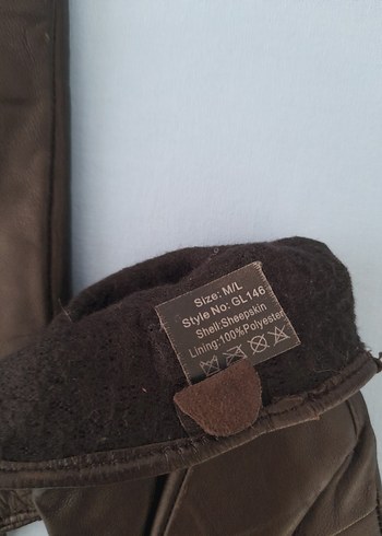 i Deri Kadın Biker Eldiven siyah renkte - Görsel 3