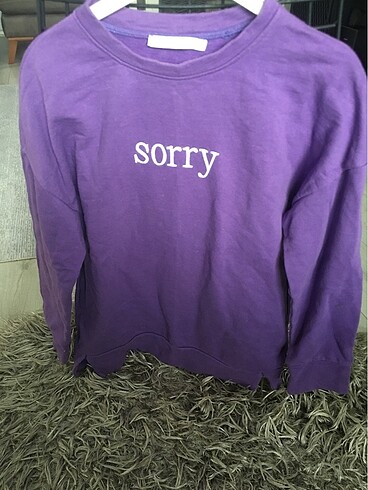 Sorry yazılı Sweatshirt