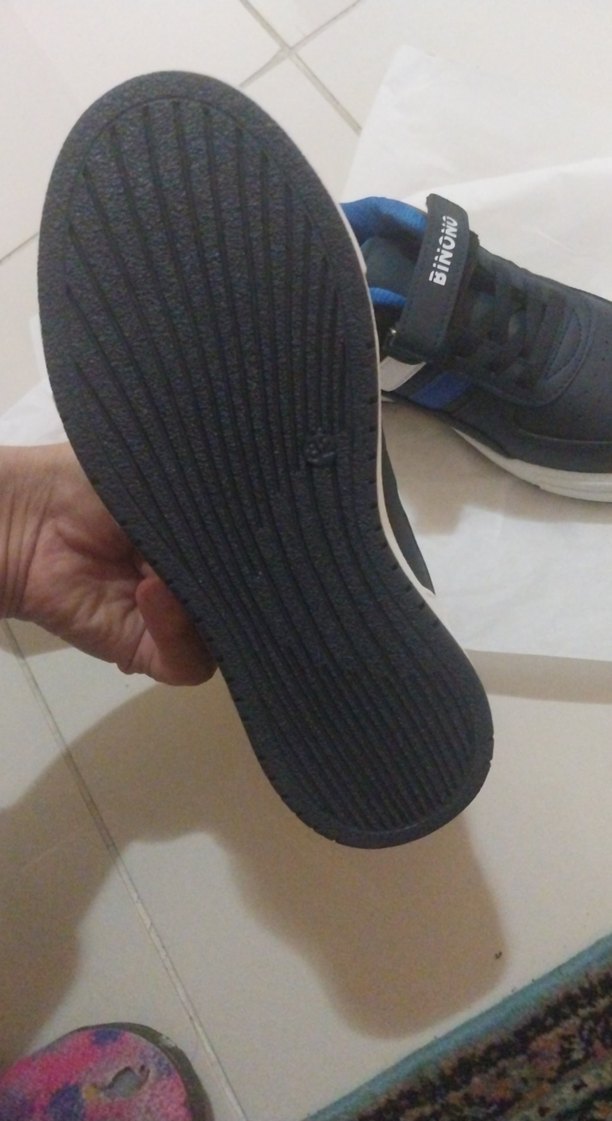 Erkek Çocuk Lacivert Cırtcırtlı Spor Ayakkabı - Görsel 2