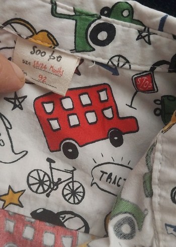 Renkli Desenli Uzun Kollu Erkek Gömlek - Görsel 2