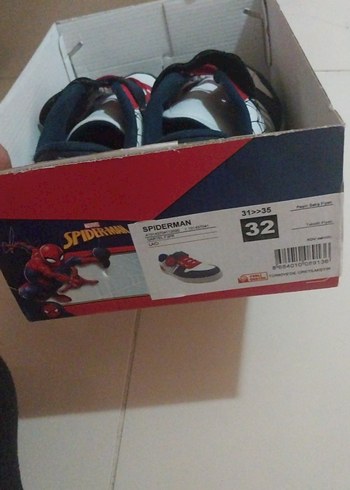 Erkek Çocuk Renkli Örümcek Desenli Spor Ayakkabı - Görsel 2