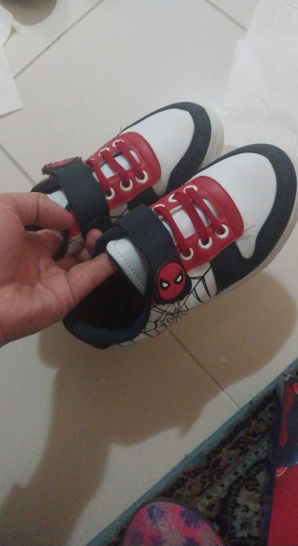 Erkek Çocuk Renkli Örümcek Desenli Spor Ayakkabı - Görsel 5