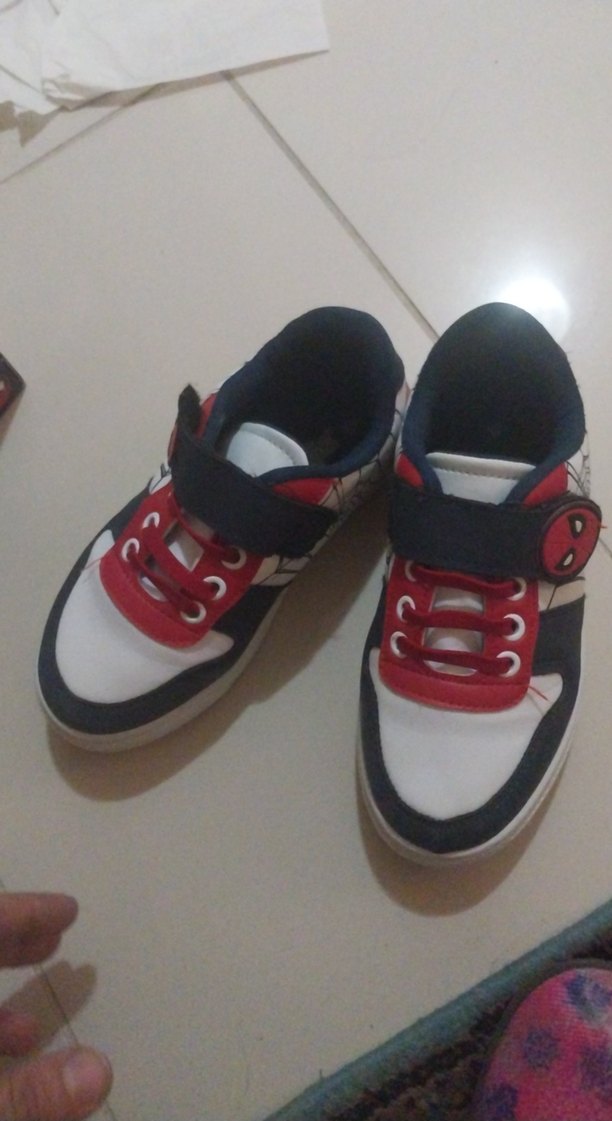 Erkek Çocuk Renkli Örümcek Desenli Spor Ayakkabı - Görsel 3