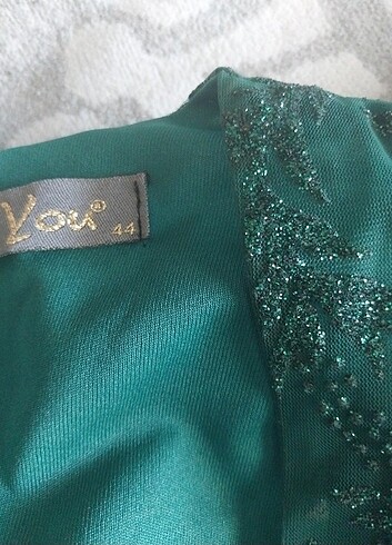 Zümrüt yeşili abiye  - Görsel 5