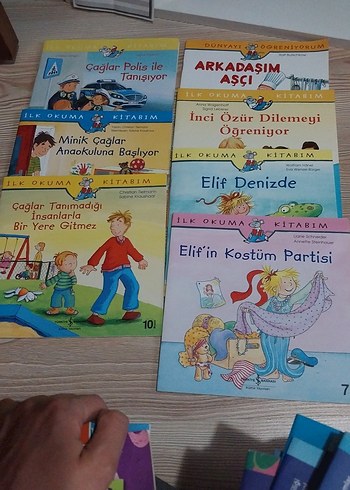 Çocuklar için İlk Okuma Kitapları Seti. iş bankası yayinları
