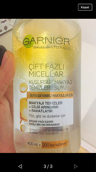 Garnier Garnier makyaj temizleme suyu