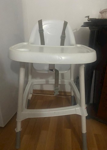 Beden Gri-Beyaz Bebek Mama Sandalyesi