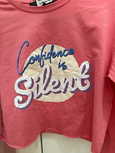 s Beden Uzun kollu crop tshirt