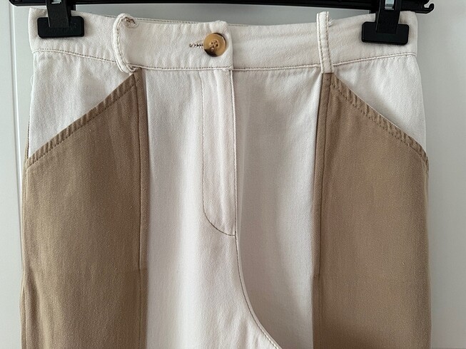 36 Beden beyaz Renk İki renk Straight jean
