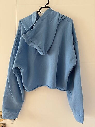 l Beden mavi Renk Crop sweatshirt