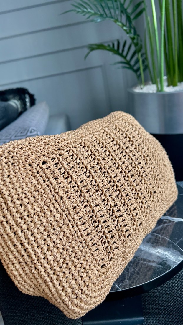 Örme clutch çanta - Görsel 2