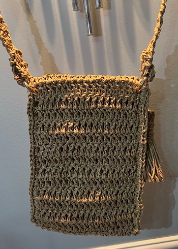 Örme mini telefon çantası - Görsel 3