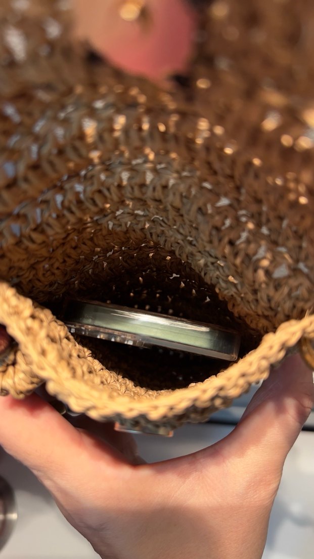 Örme mini telefon çantası - Görsel 5