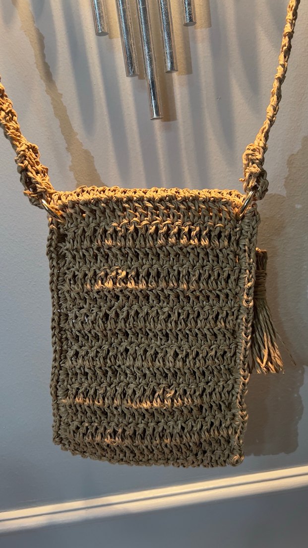 Örme mini telefon çantası - Görsel 3