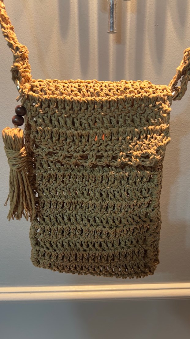 Örme mini telefon çantası - Görsel 2