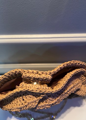 Örme gül çanta - Görsel 3