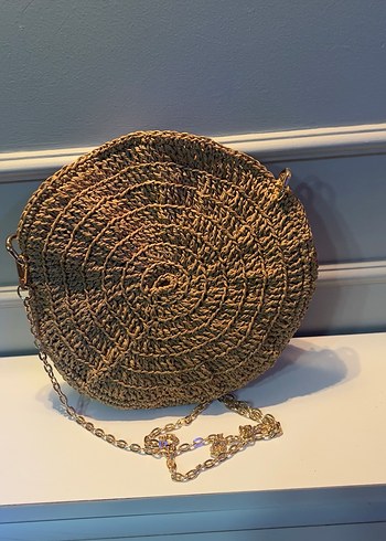 Örme gül çanta - Görsel 2