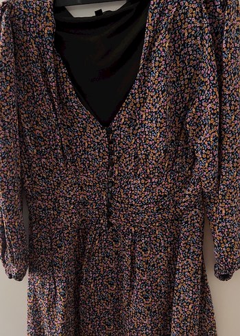 Mavi jeans elbise - Görsel 3