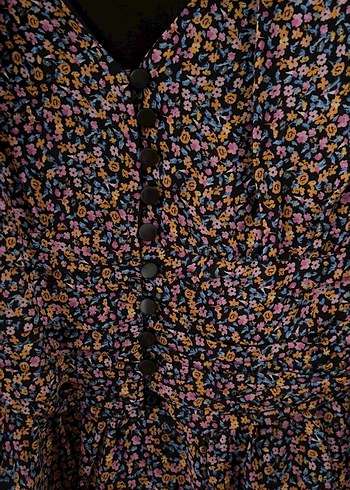 Mavi jeans elbise - Görsel 5