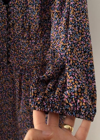 Mavi jeans elbise - Görsel 4