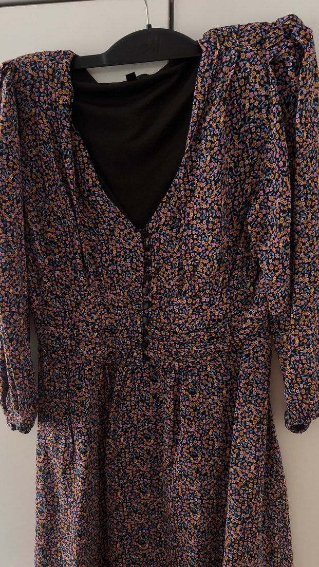 Mavi jeans elbise - Görsel 3