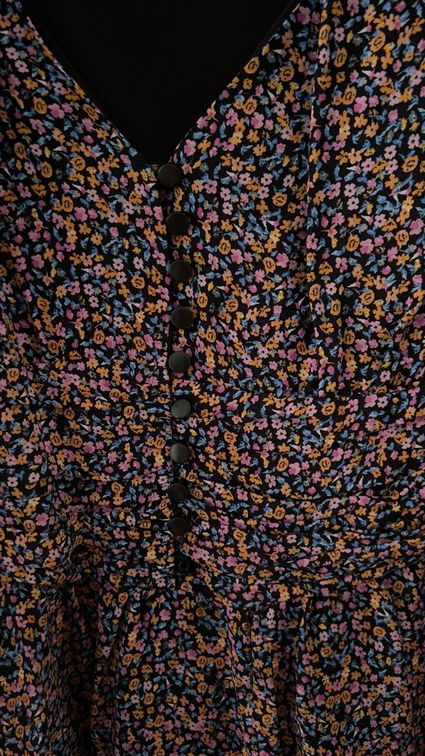 Mavi jeans elbise - Görsel 5