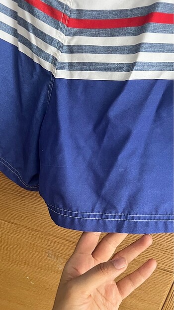 Mavi jeans deniz şortu (M) - Görsel 5