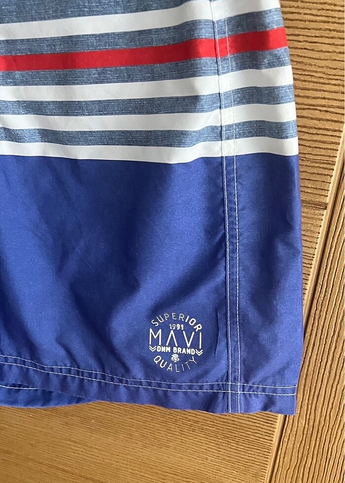 Mavi jeans deniz şortu (M) - Görsel 3