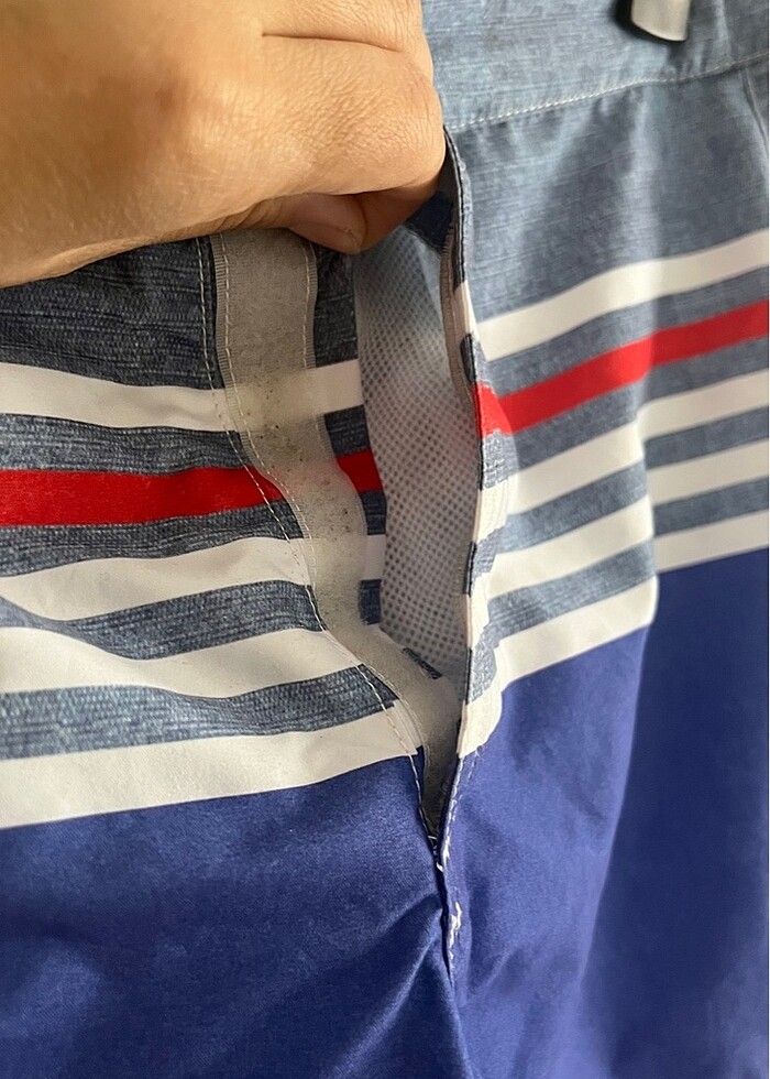 Mavi jeans deniz şortu (M) - Görsel 4