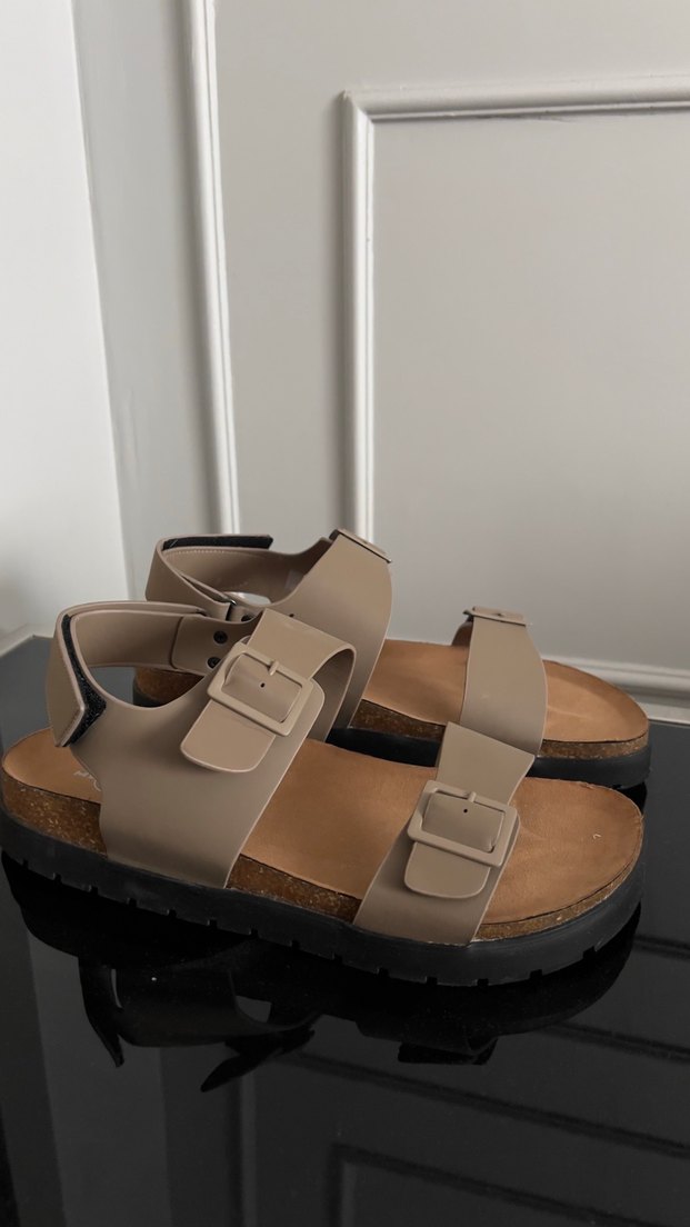 Bej Tokalı Erkek Sandalet - Görsel 2