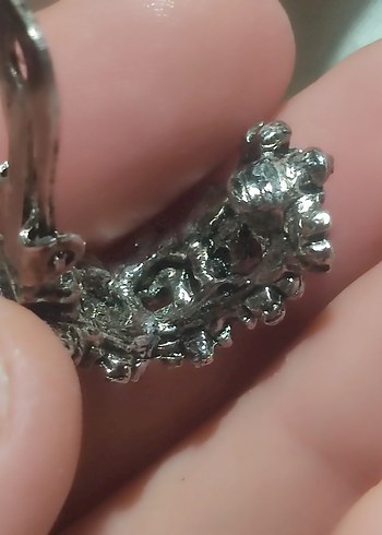 antika Çiçek Desenli Çok Renkli Kadın küpe - Görsel 2