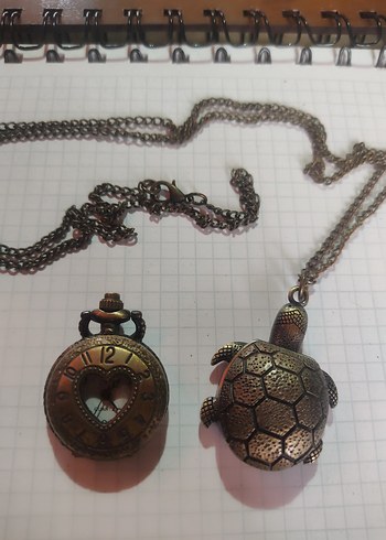 Vintage Kapaklı 2li Cep Saati - Görsel 2