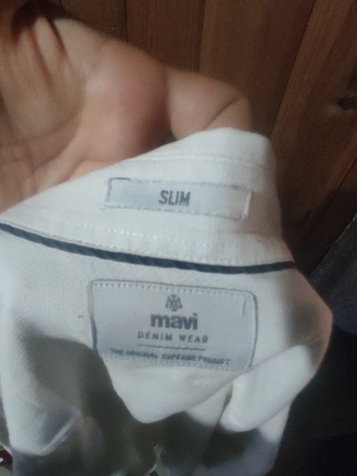 mavi Beyaz Erkek Gömlek - Görsel 2