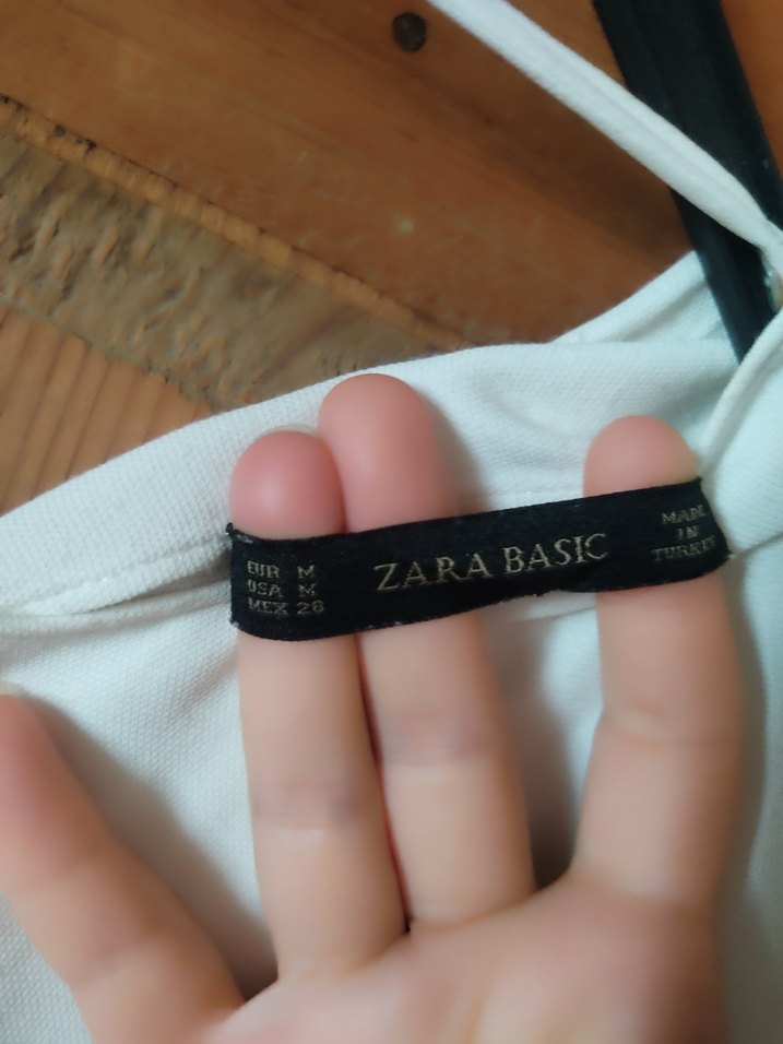 Beyaz  Salaş Kısa Kollu Bluz - Görsel 3