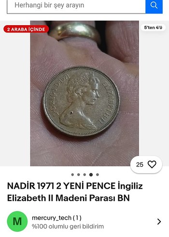 Parlak Altın Tonlu İki Pence Paralar - Görsel 7