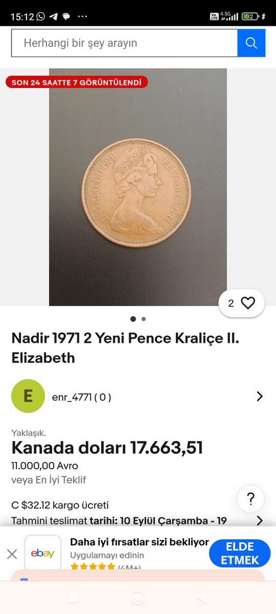 Parlak Altın Tonlu İki Pence Paralar - Görsel 5