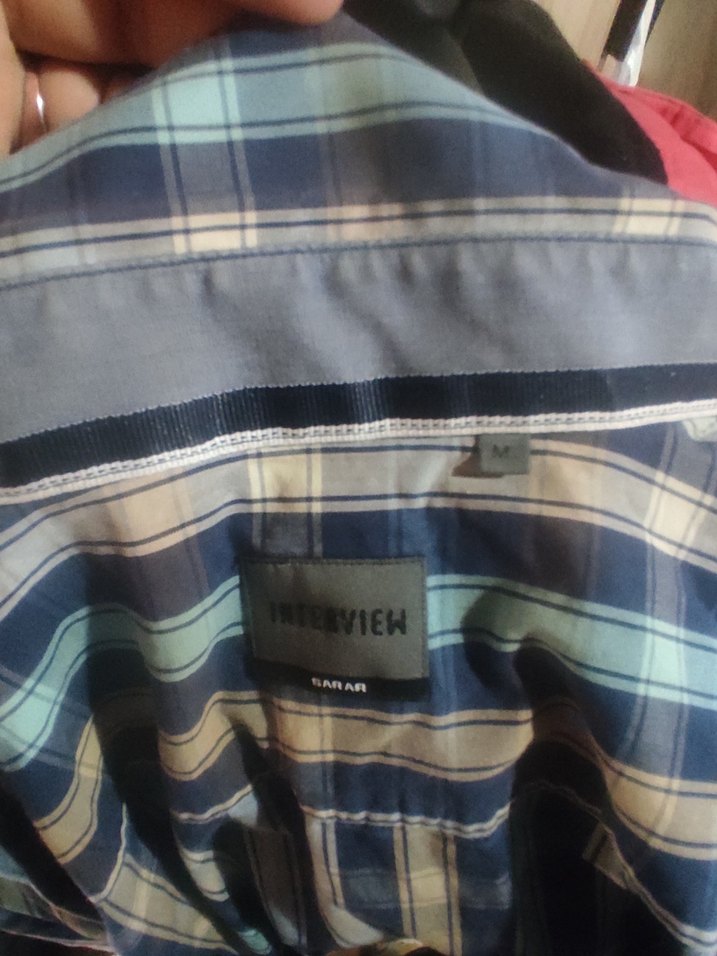 Mavi Ekose Uzun Kollu Erkek Gömlek - Görsel 3